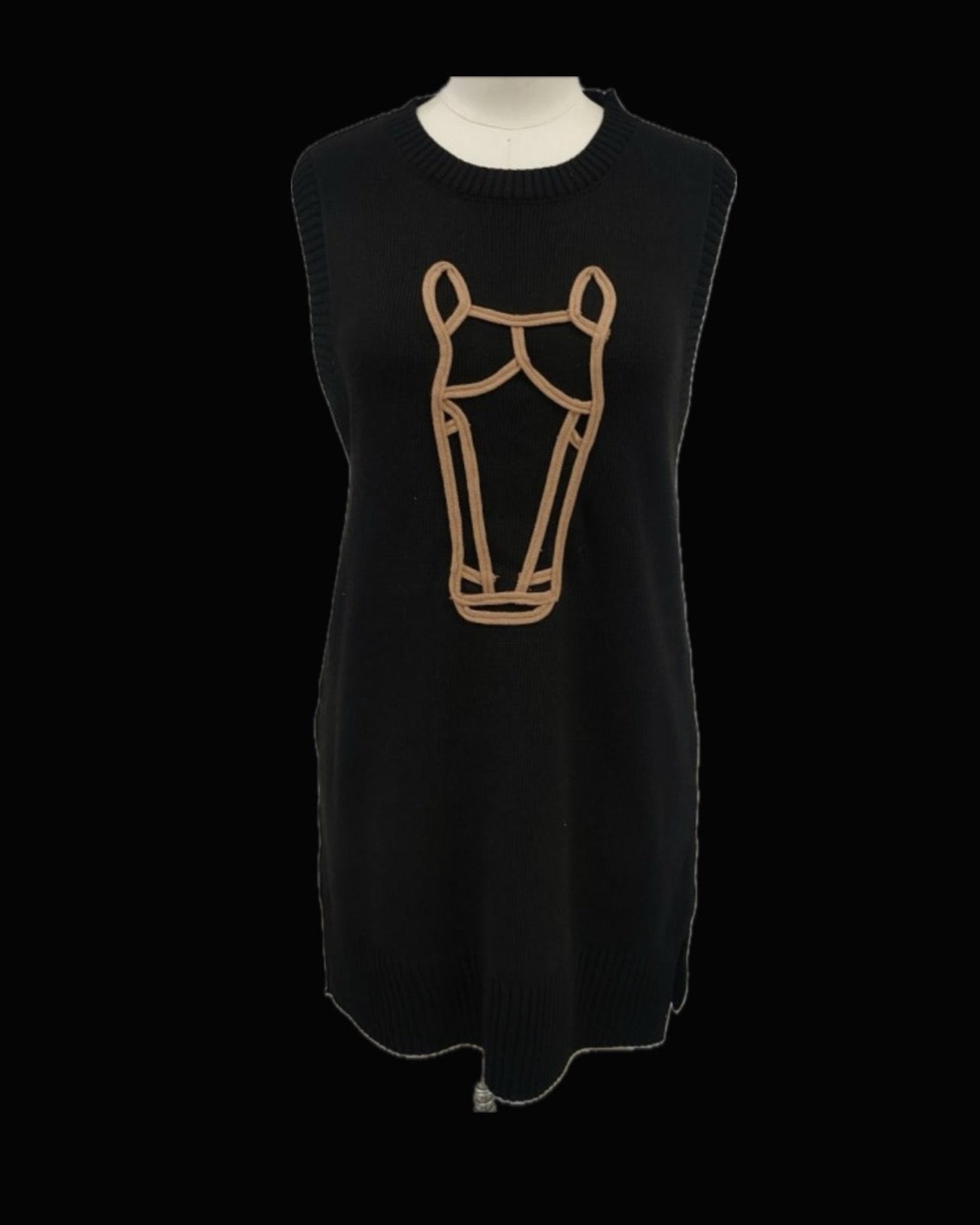 Thunderbird pendant chain necklace displayed on wooden slab with serape fabric underneath - The Wild J