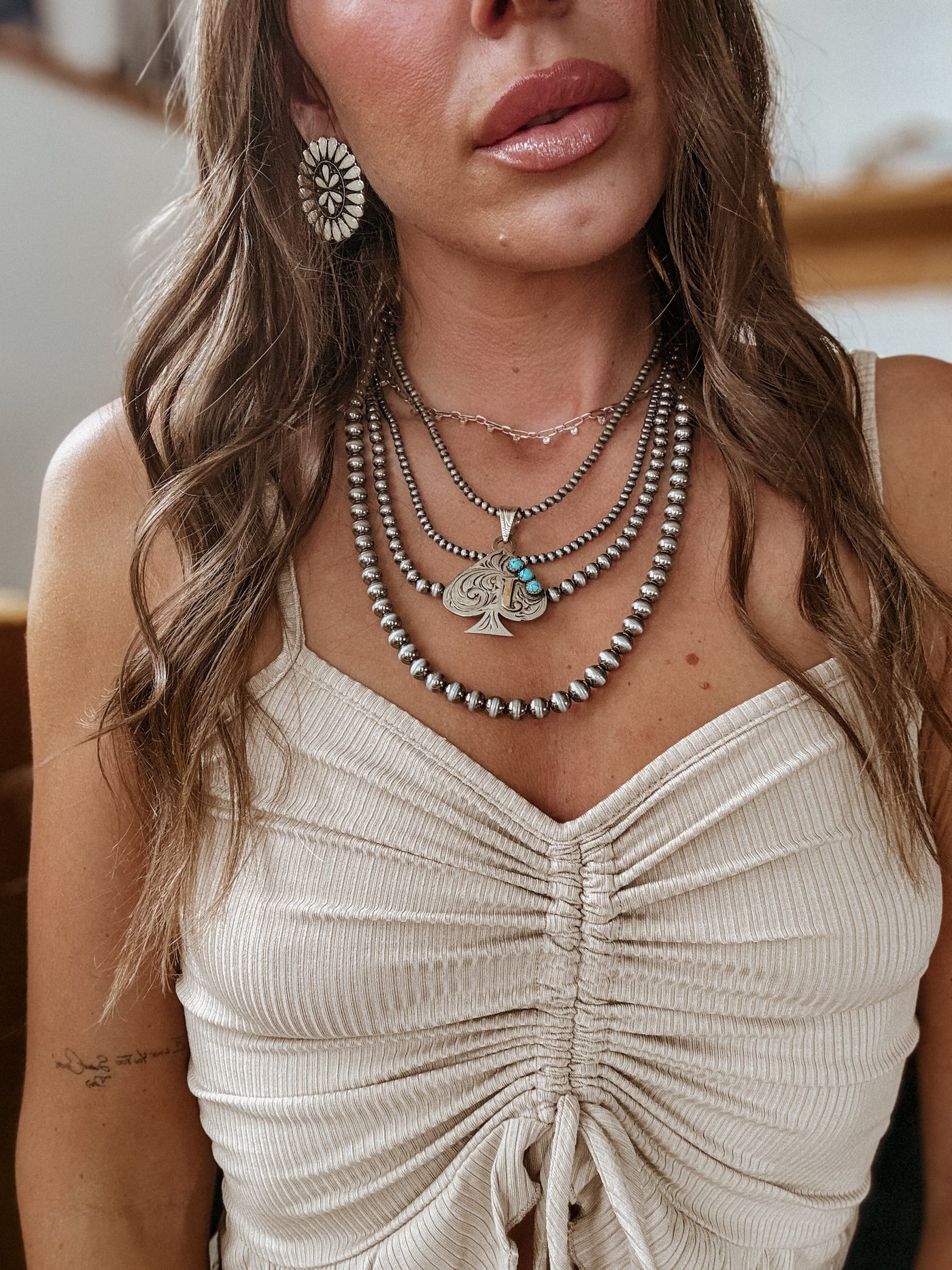 The Three Layer Pearl Stack Necklace