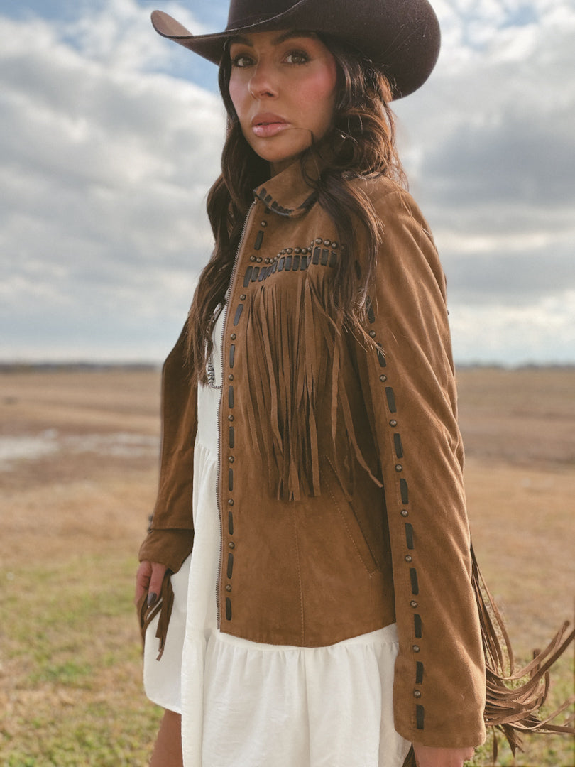 Camel Horse Shoe Jacket