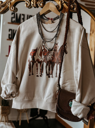 The Horse Trio Sweatshirt