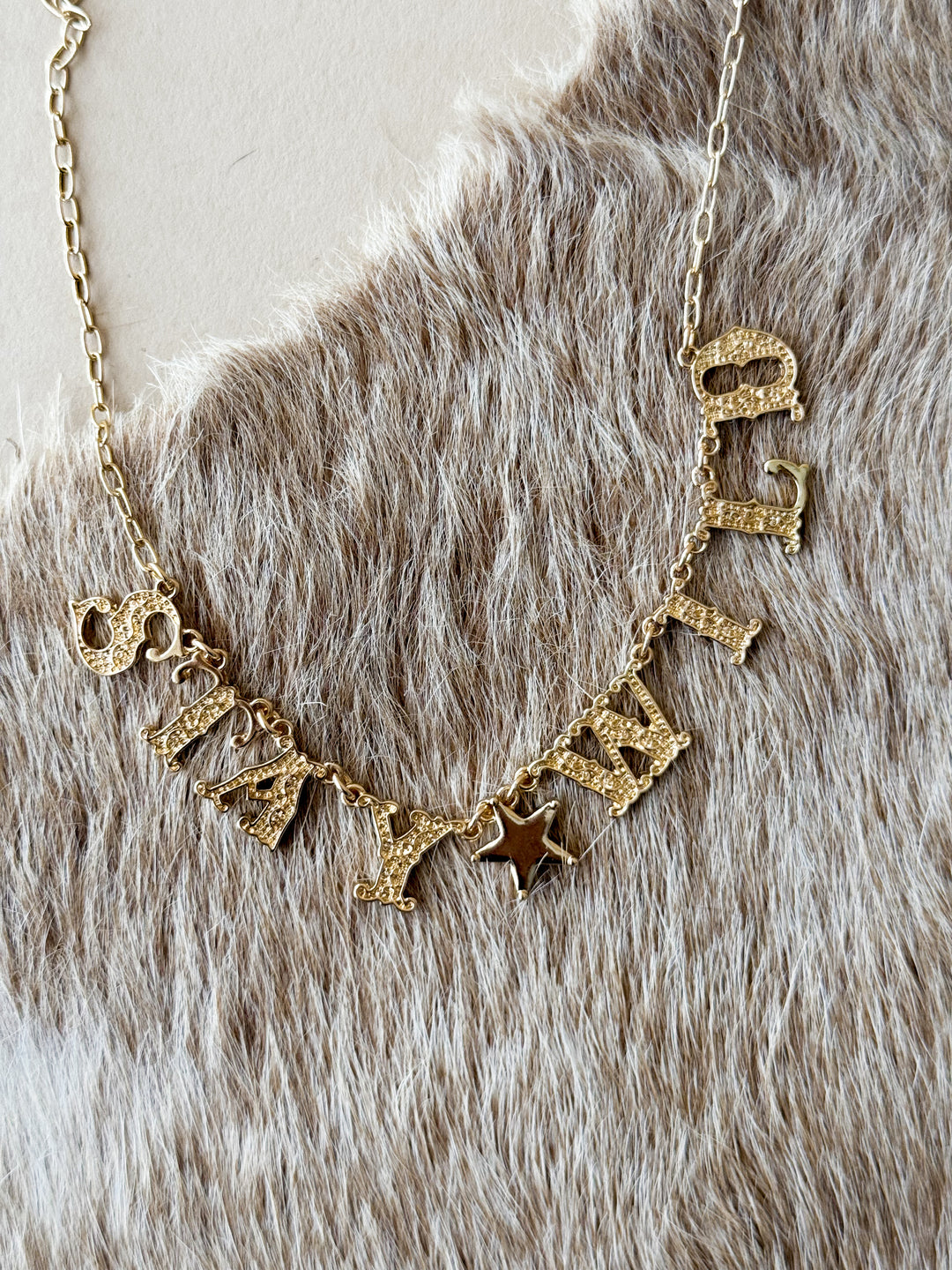 Stay Wild Charm Necklace - Gold