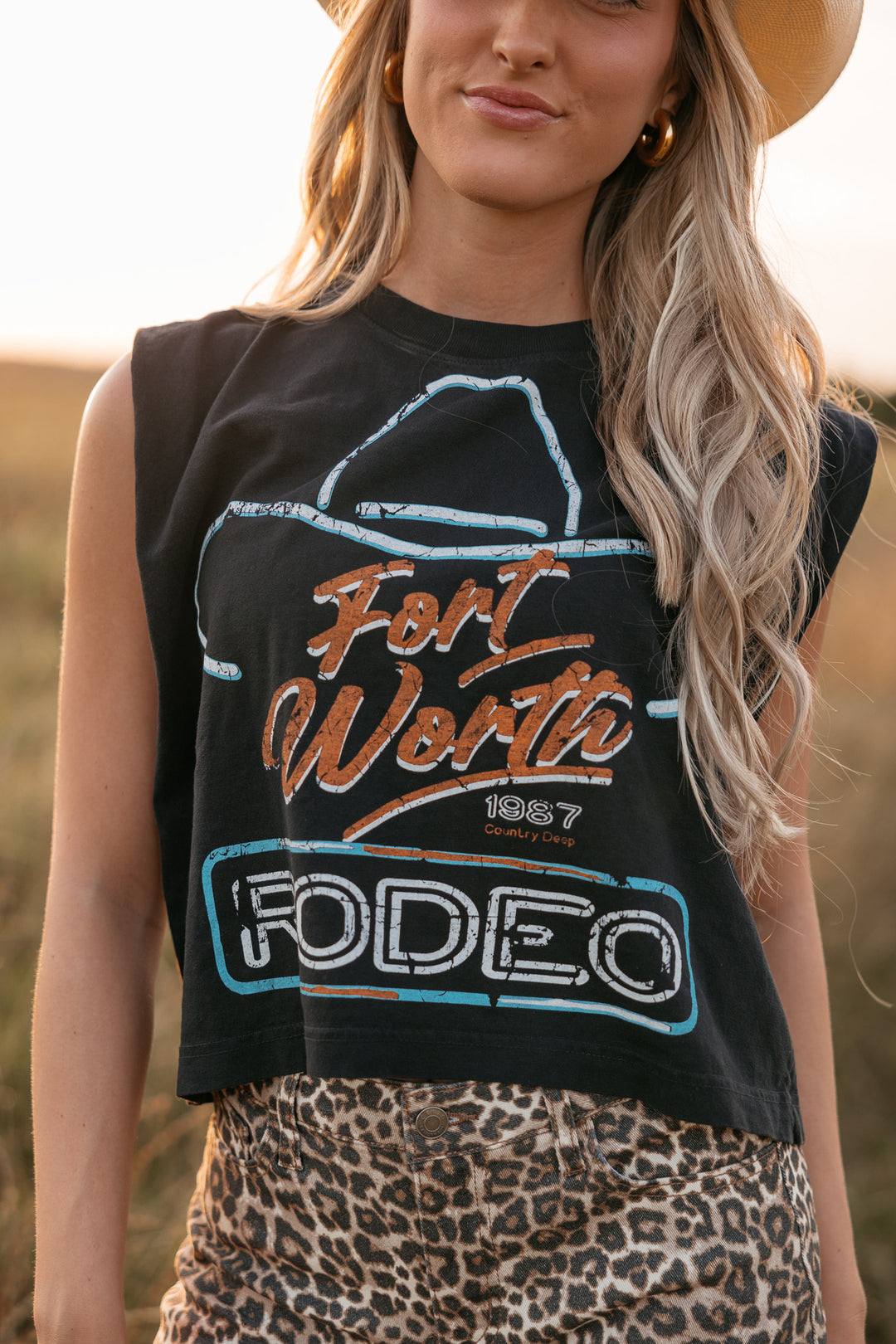 Fort Worth Rodeo Acid Wash Box Tank PRE ORDER 6/15/2026