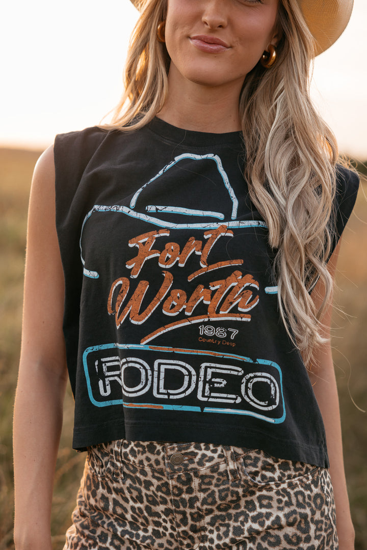 Fort Worth Rodeo Acid Wash Box Tank PRE ORDER 6/15/2026