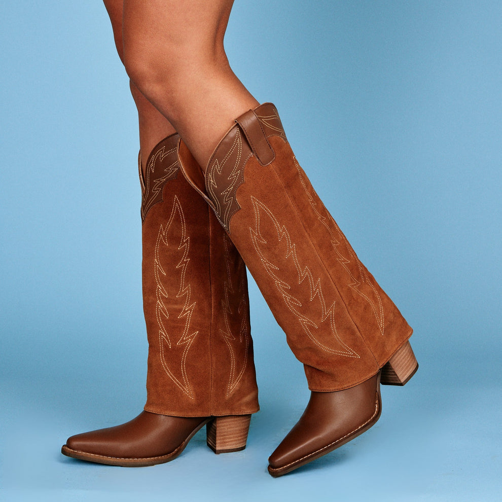 Dingo Camel Wild Fire Leather Boots
