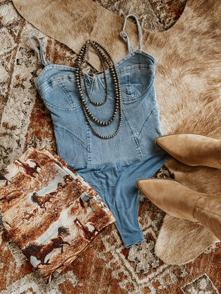 The Denim Bodysuit (FINAL SALE)