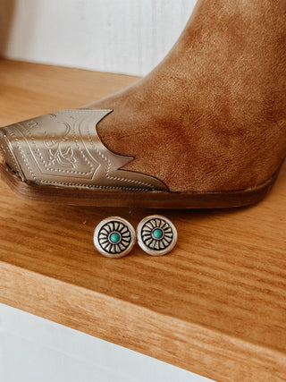 Lil’ Windmill Concho Earrings