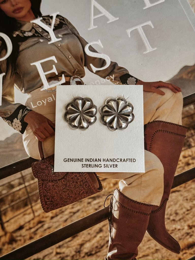 The Sterling Flower Earrings