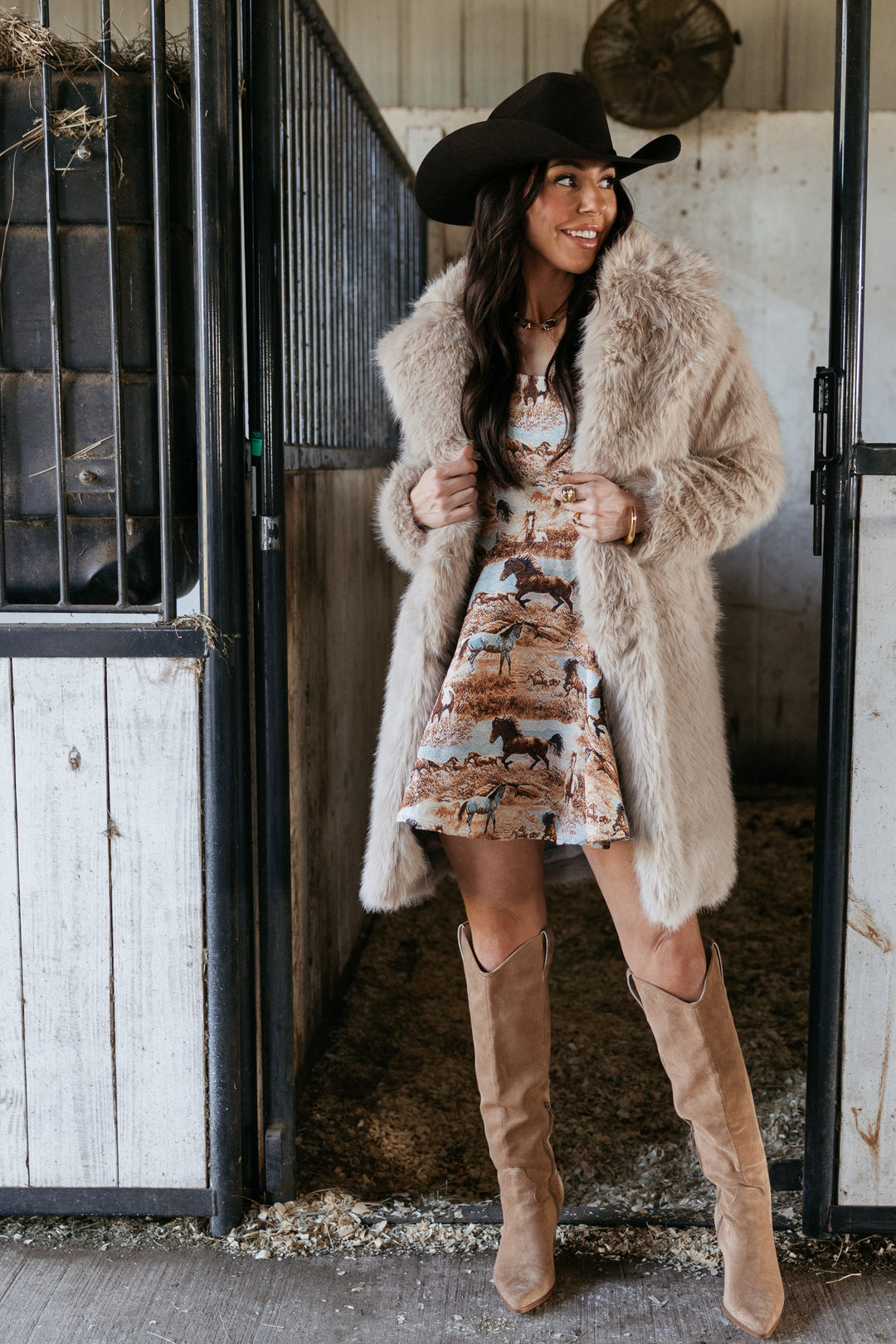 Palazzo Luxe Fox Fur Coat