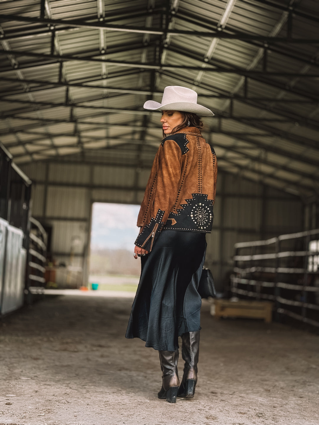 A jaqueta cravejada Scully