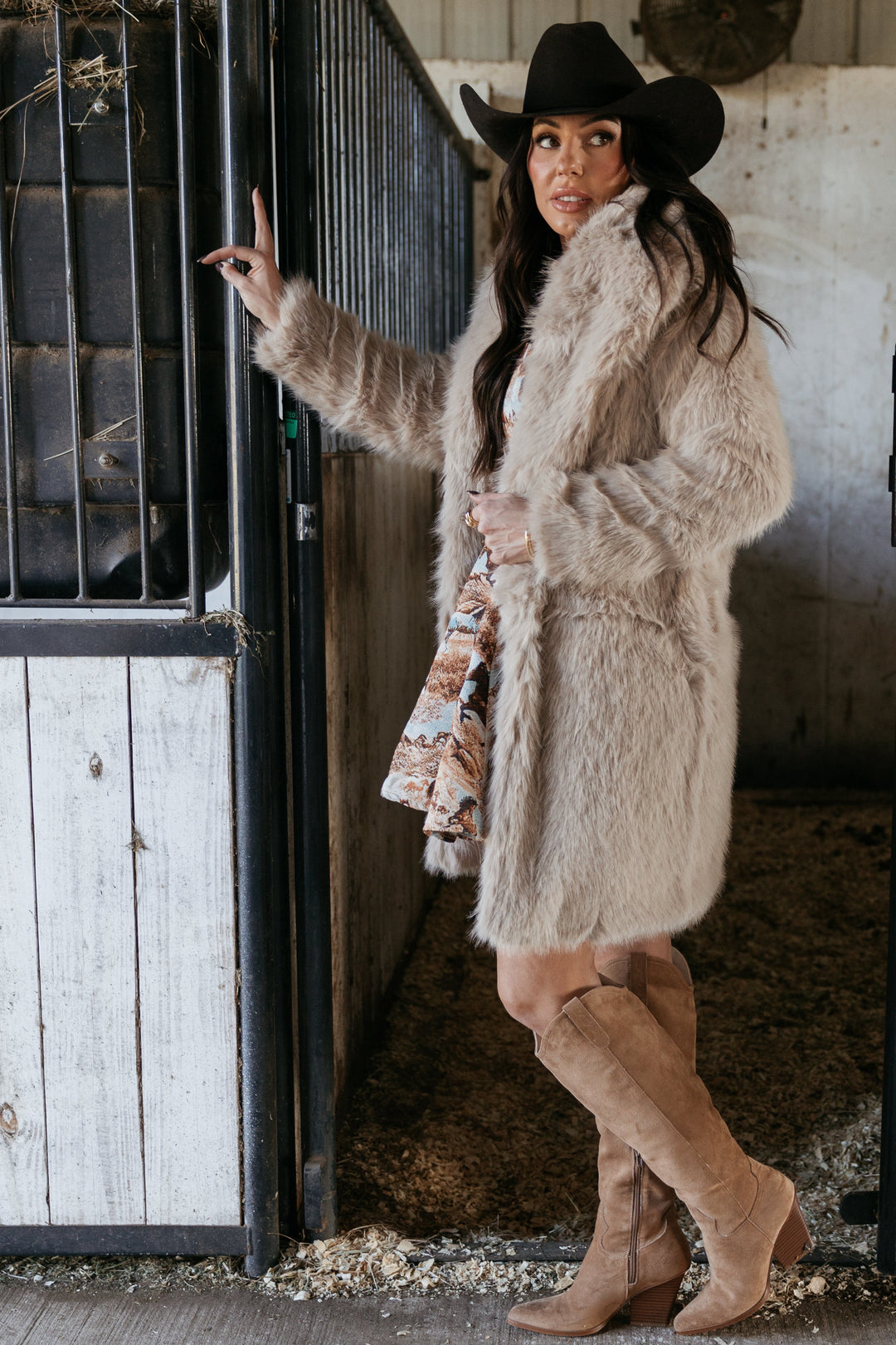 Palazzo Luxe Fox Fur Coat