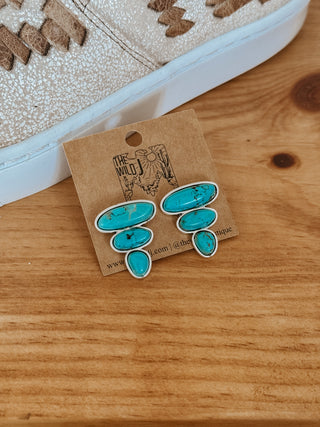 Turquoise Stone Earrings