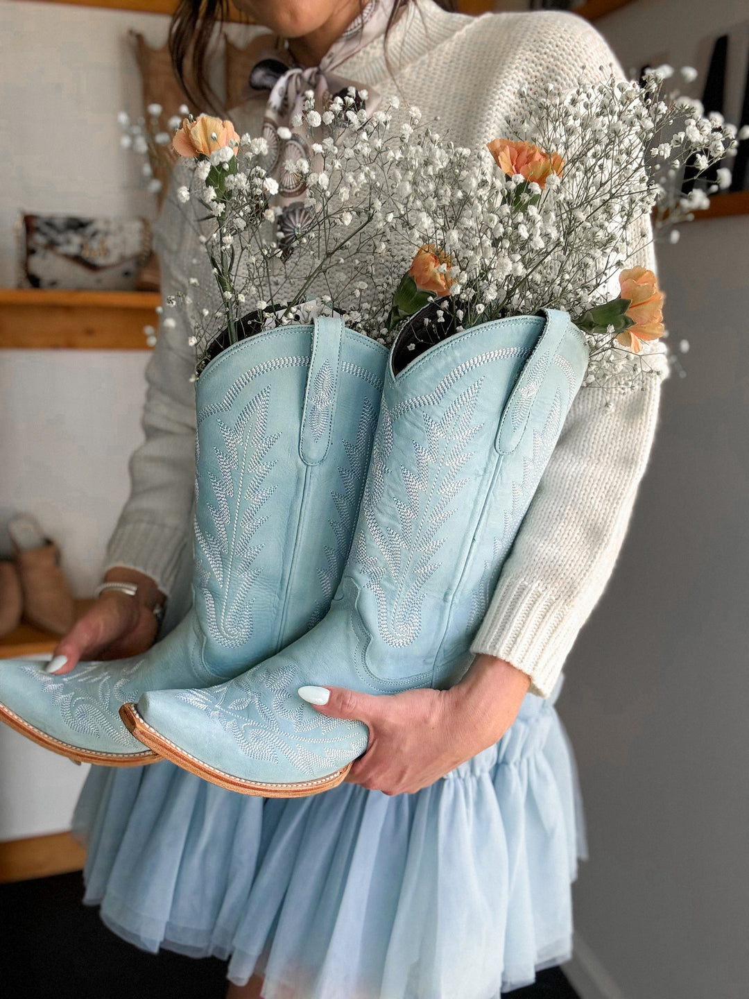 The Lexington Boot (Powder Blue)