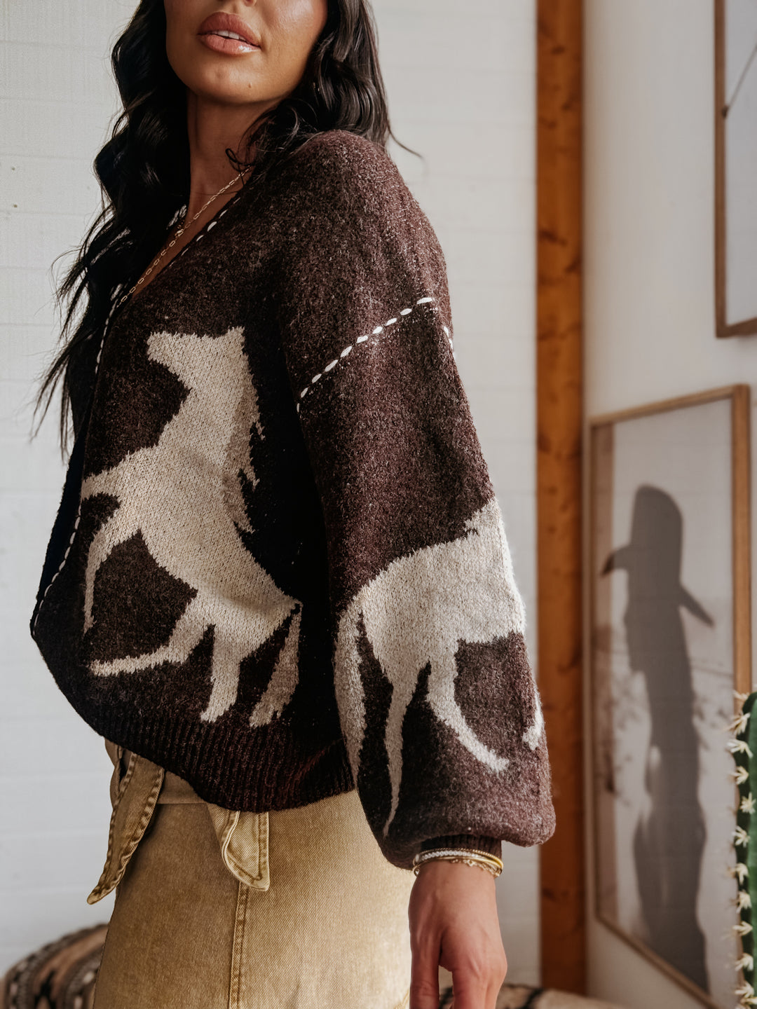 Cozy Horse Knit Cardigan PRE ORDER 8/10