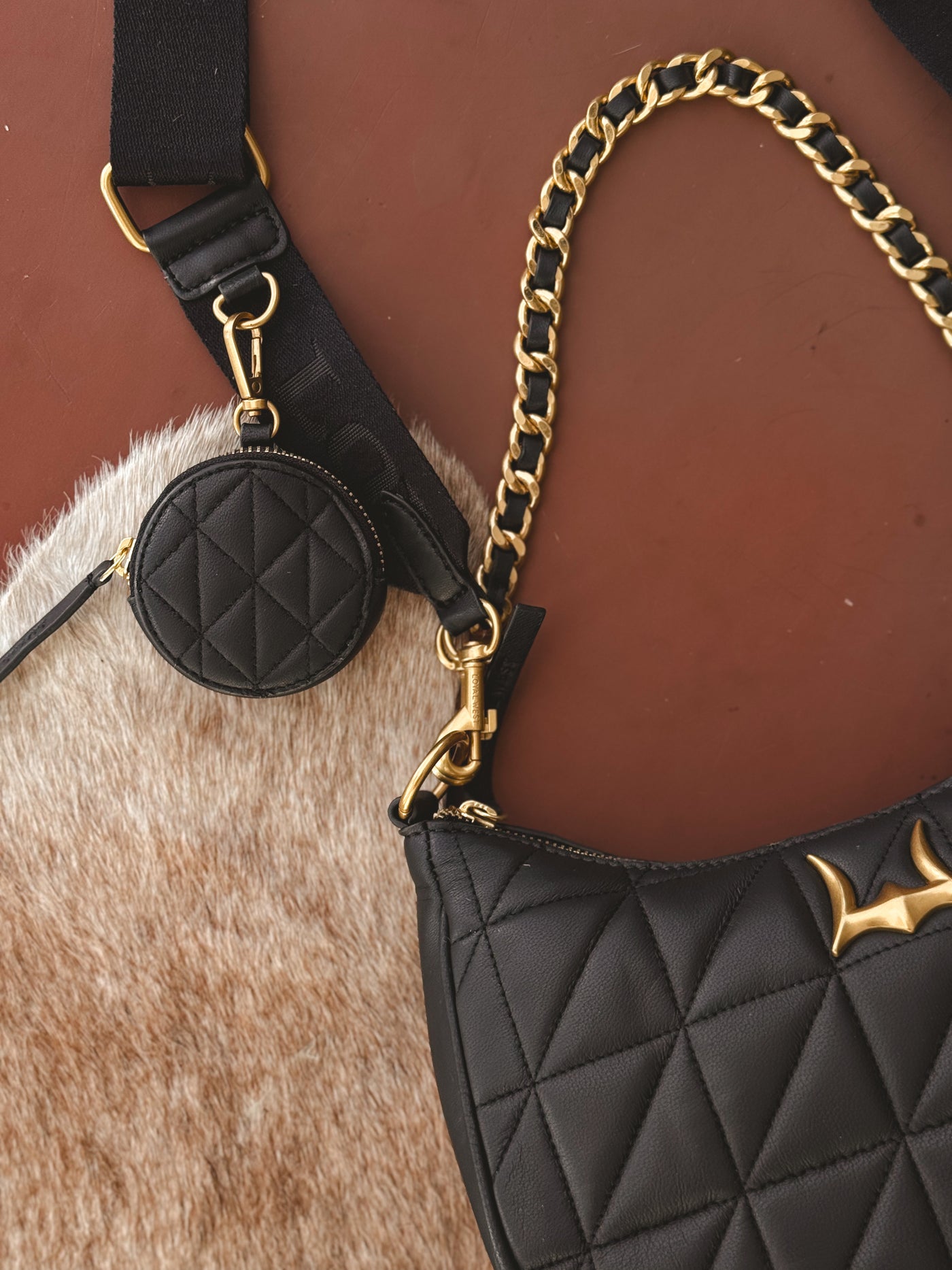 Loyal Black Quilted Leather Bag