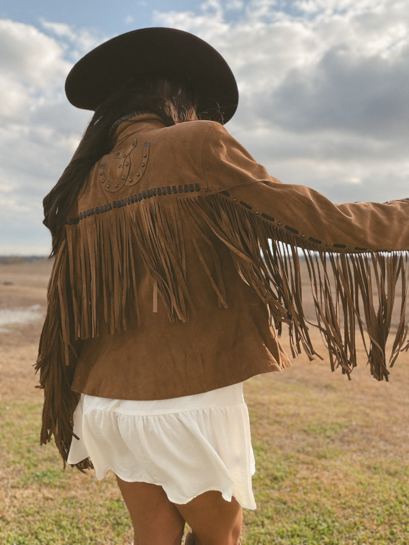 Camel Horse Shoe Jacket
