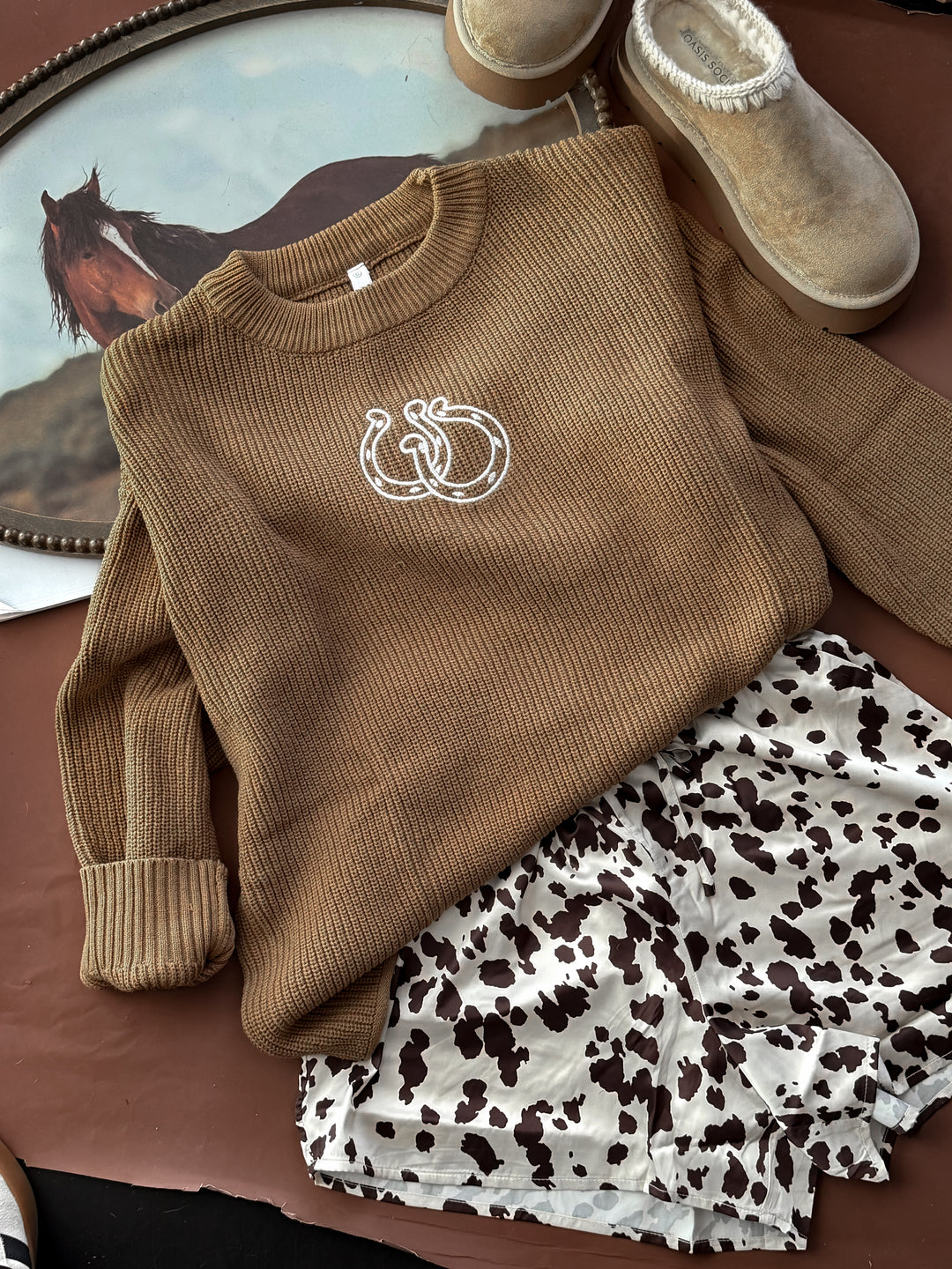 Double Horse Shoe Sweater