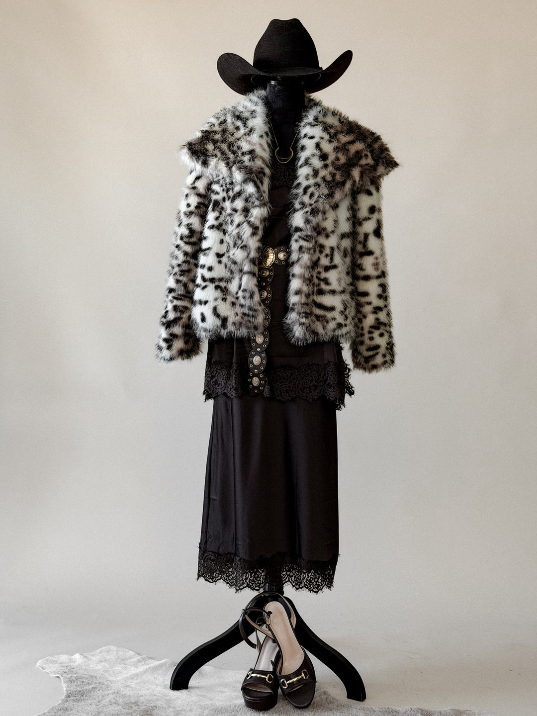 Snow Leopard Outlaw Fur Coat