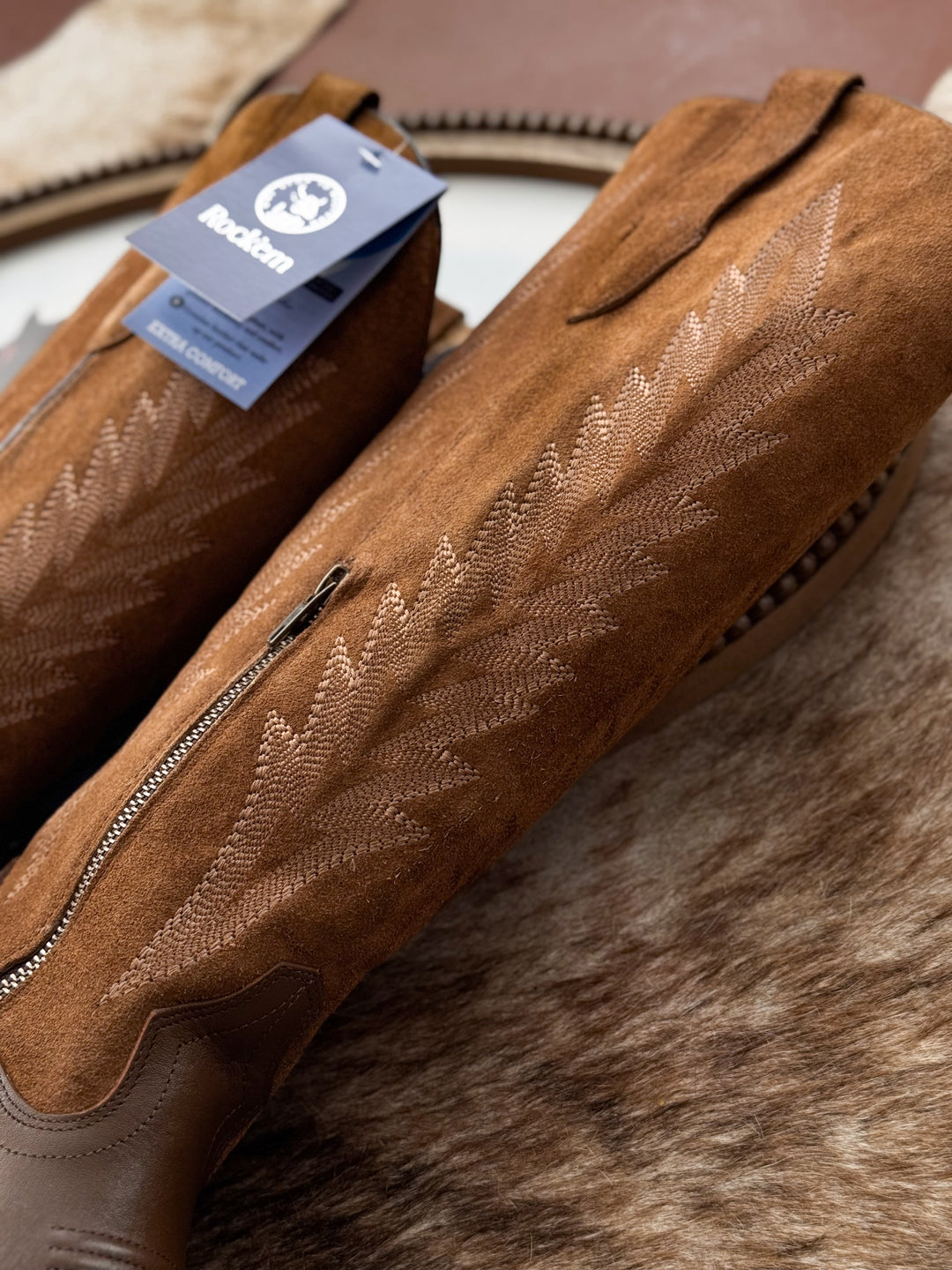 Brianna Tall Snip Toe Boot - Hazelnut