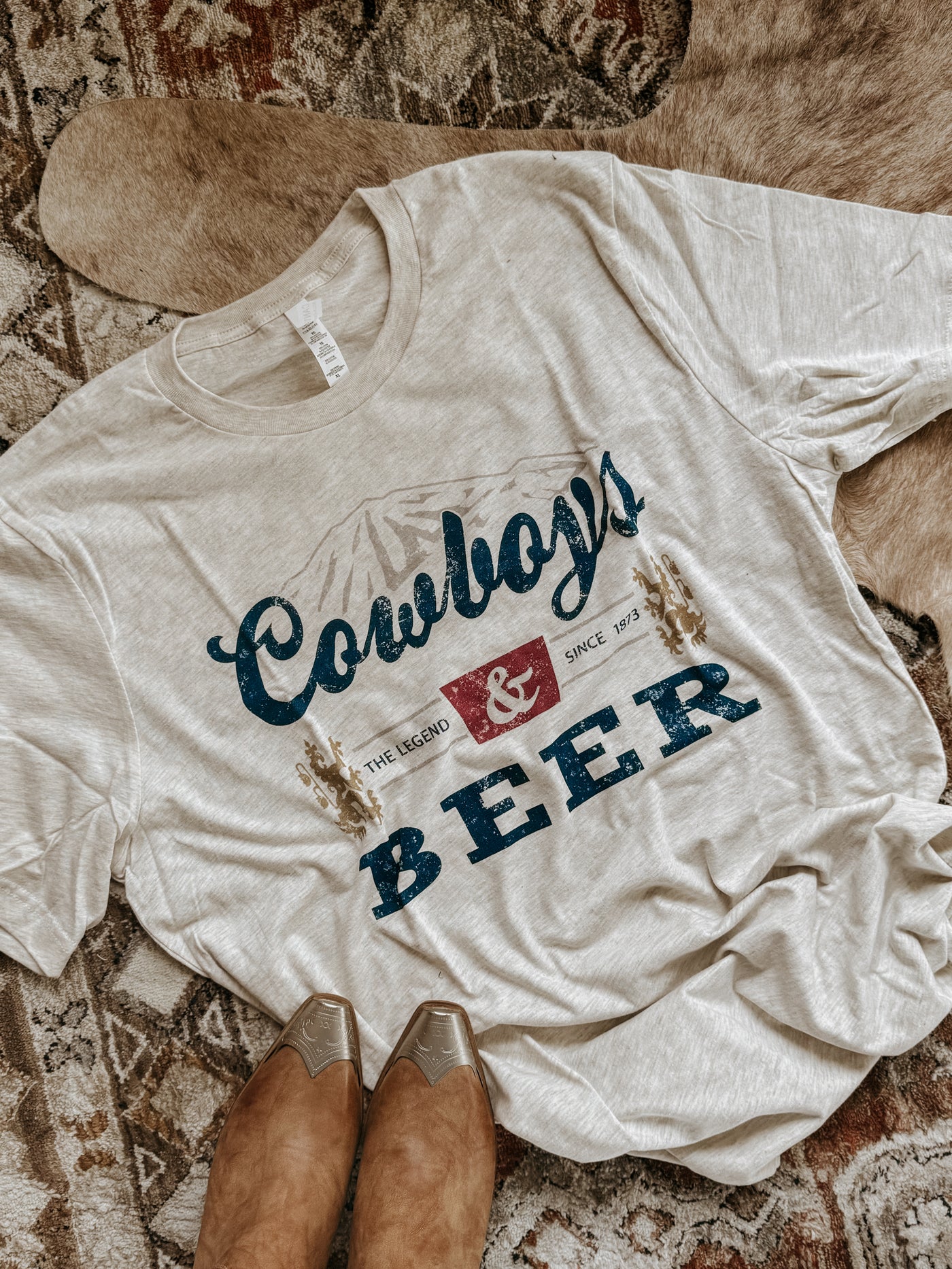 Cowboys & Beer Tee XL