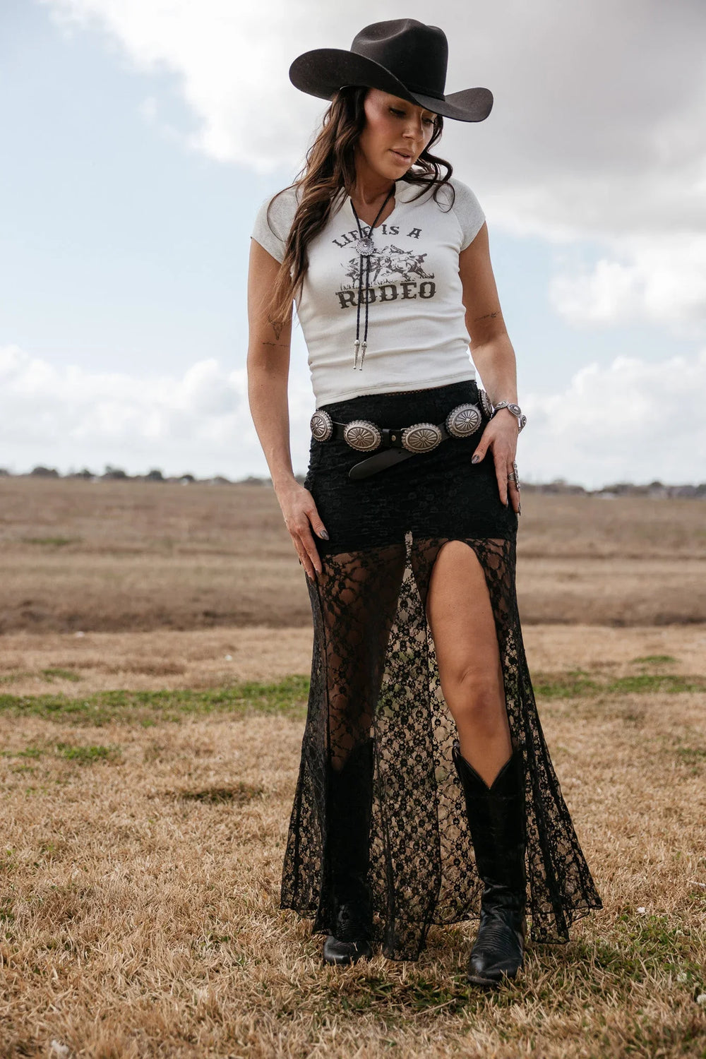 Festival Lace Skirt- Black The Wild J Festival Lace Skirt- Black The Wild J