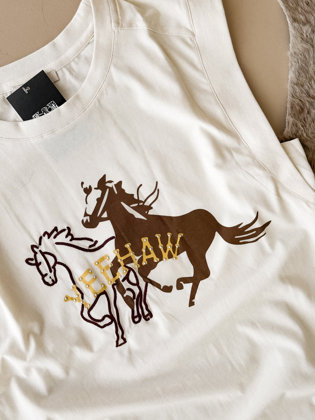 Yeehaw Western Graphic Box Tank