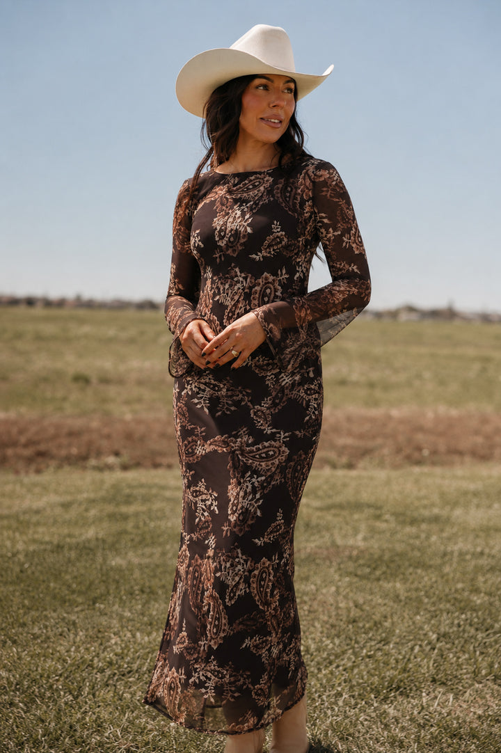 Paisley Trails Maxi Dress PRE ORDER 10/12