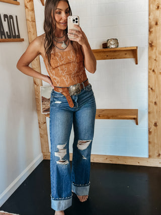 The Western Babe Corset Top (Tan)