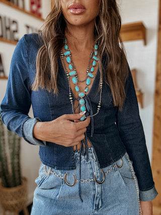 Turquoise Trails Necklace Set