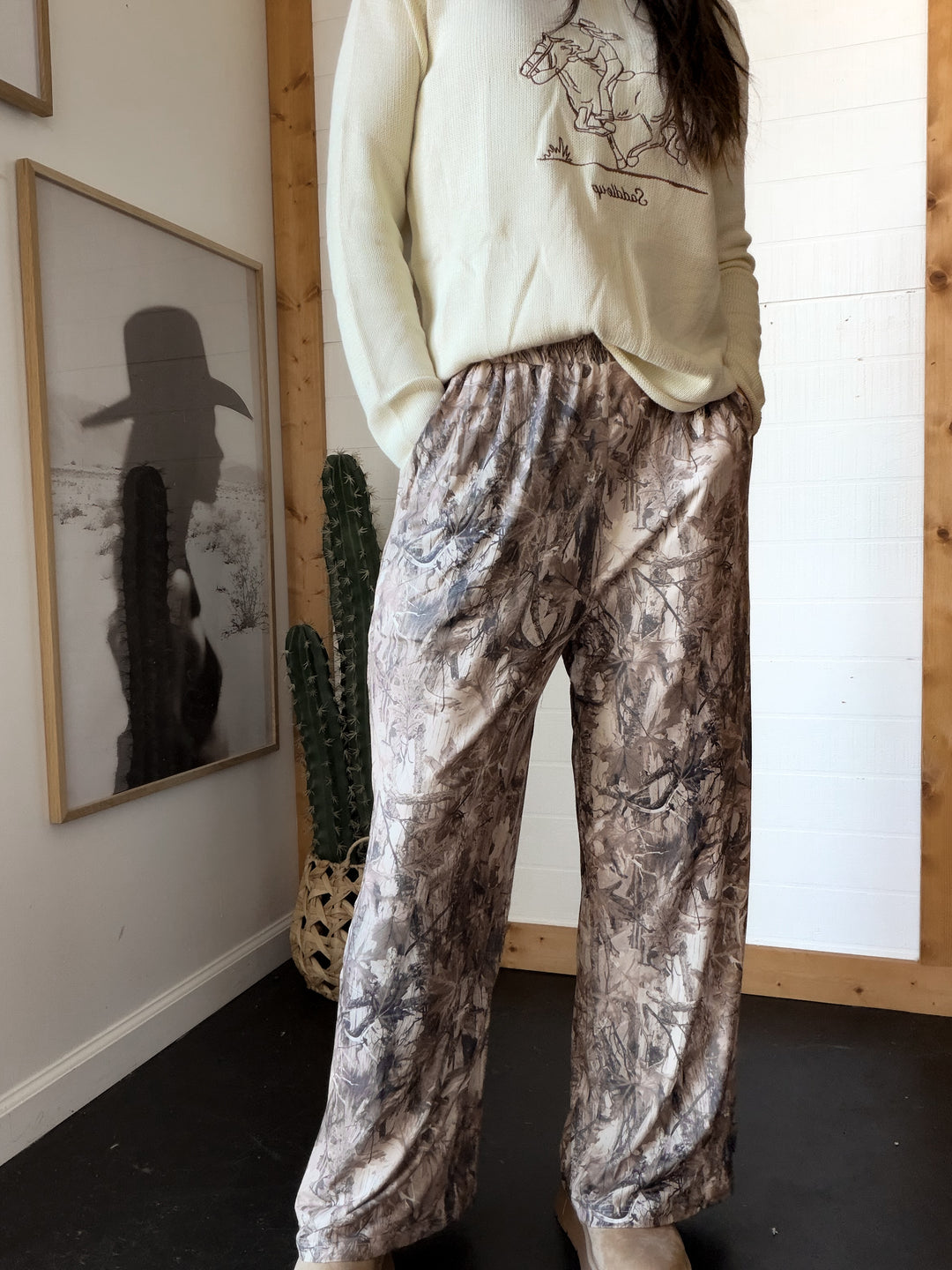 Dark Camo Stretch Lounge Pants