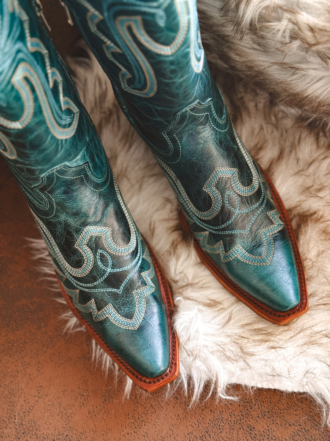 Rockem Allison Tall Turquoise Boots