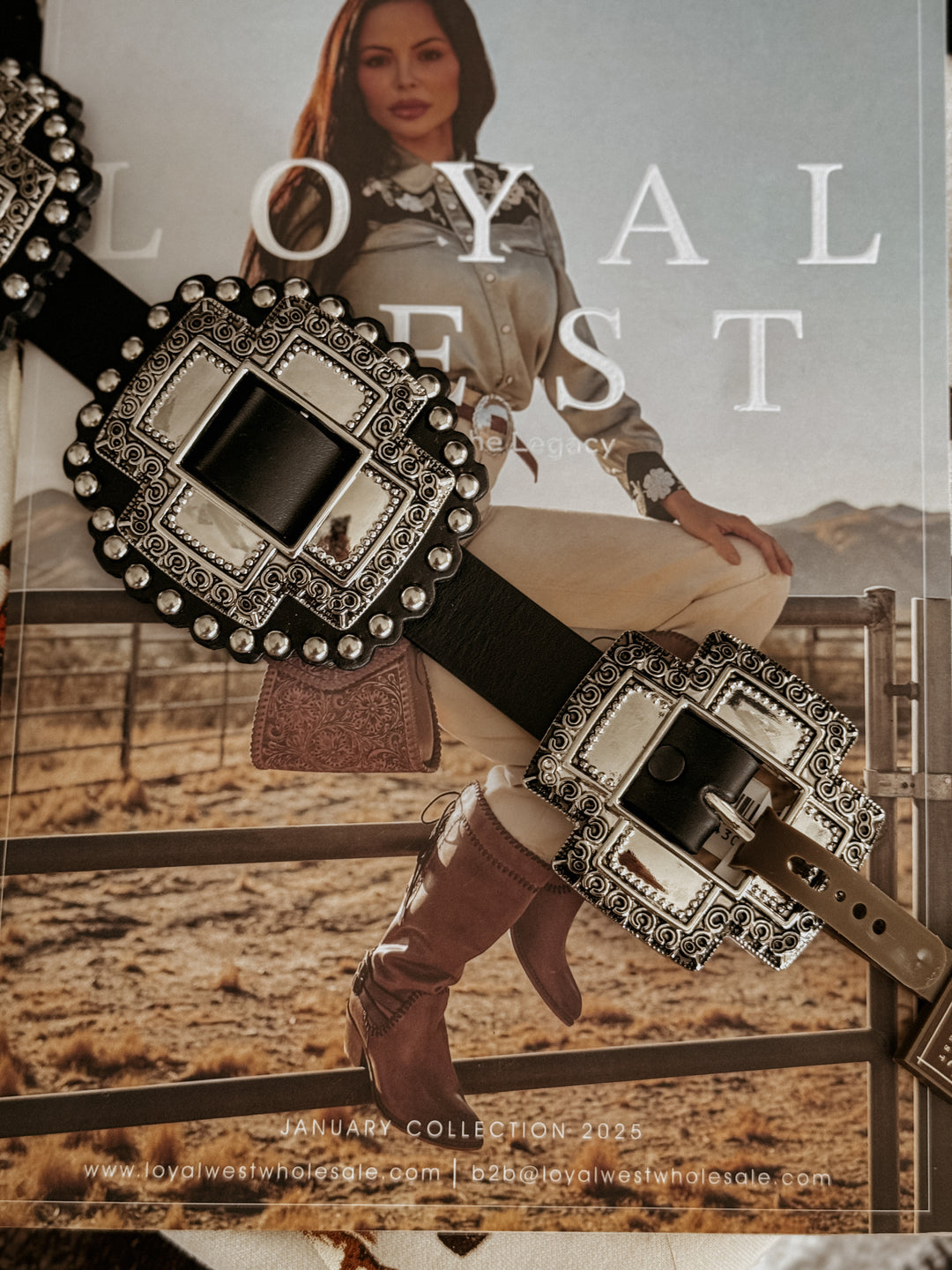 The Cross Concho Belt (BLK)