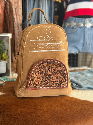 The Tooled Boot Stitch Backpack (FINAL SALE)