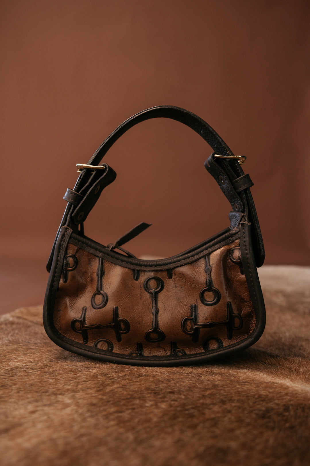 Double J Bits Shoulder Bag – Caramel Leather