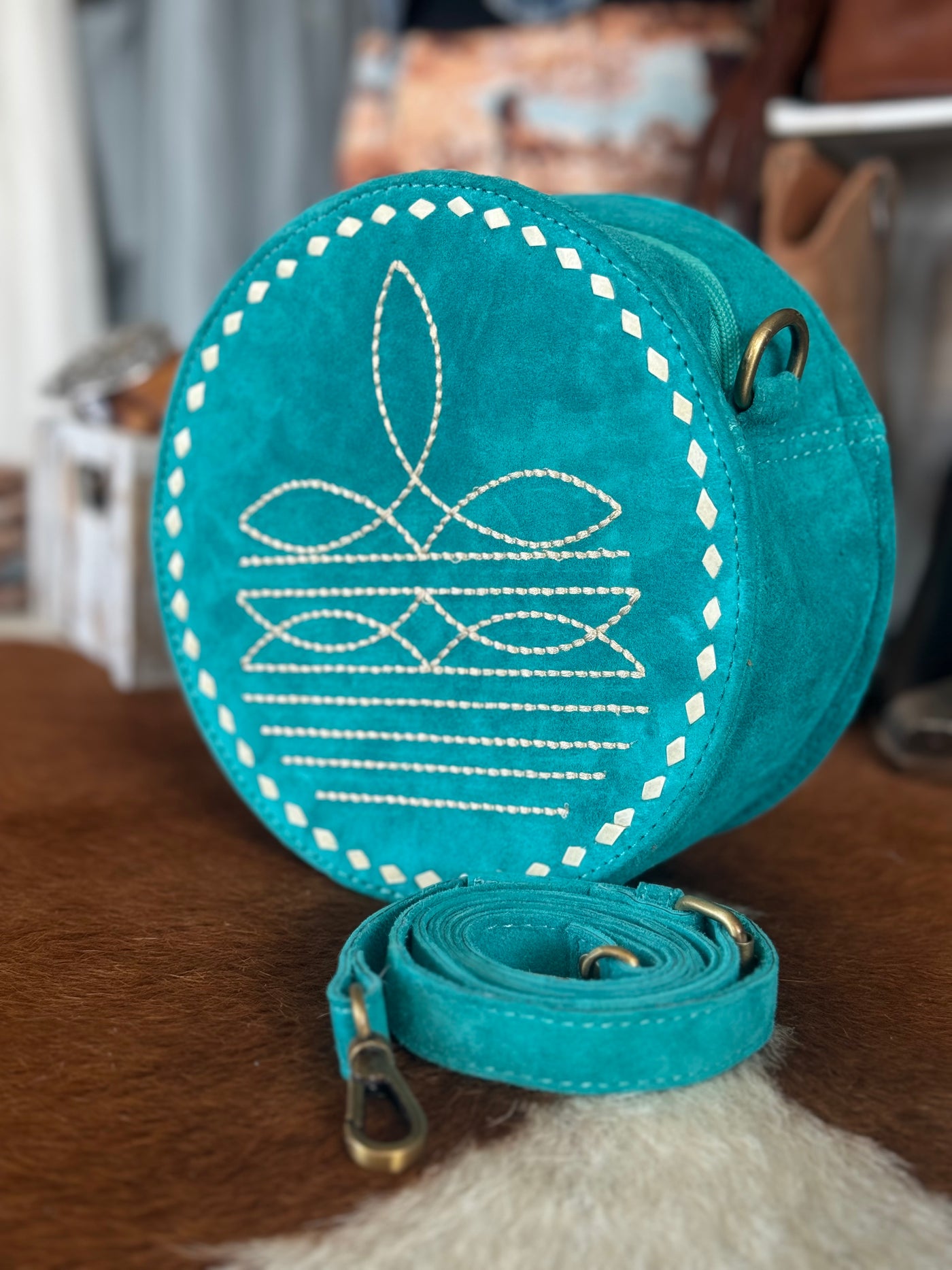 The Boot Stitch Canteen Bag (Turquoise)