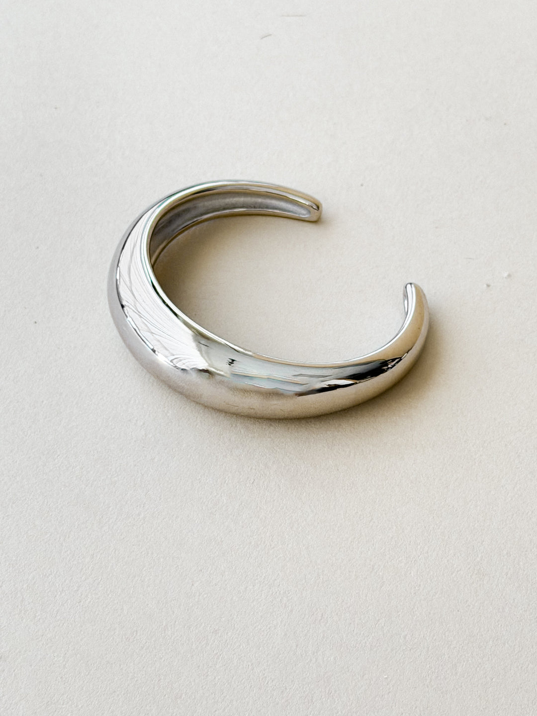 Glossy Cuff Bangle – Stainless Steel
