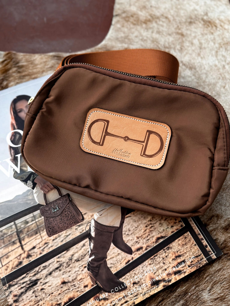 Snaffle Bit Belt Bag – Brown | Hands-Free Crossbody – The Wild J
