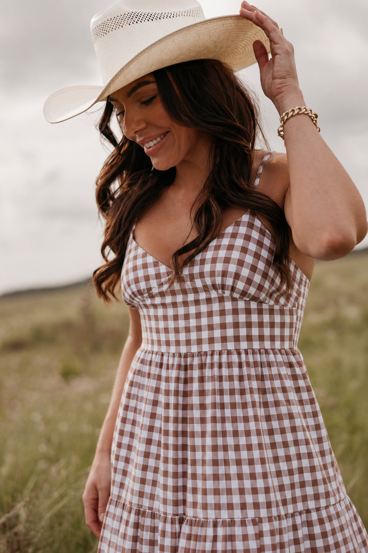 Saddlewood Gingham Maxi Dress
