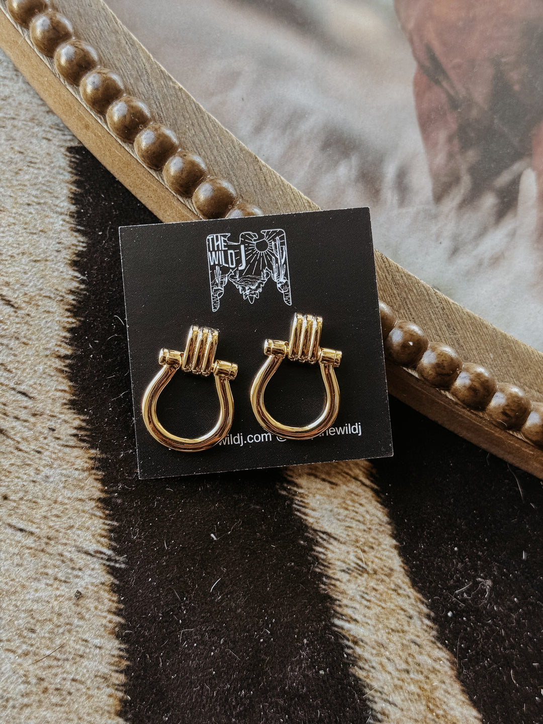 Golden Horseshoe Earrings