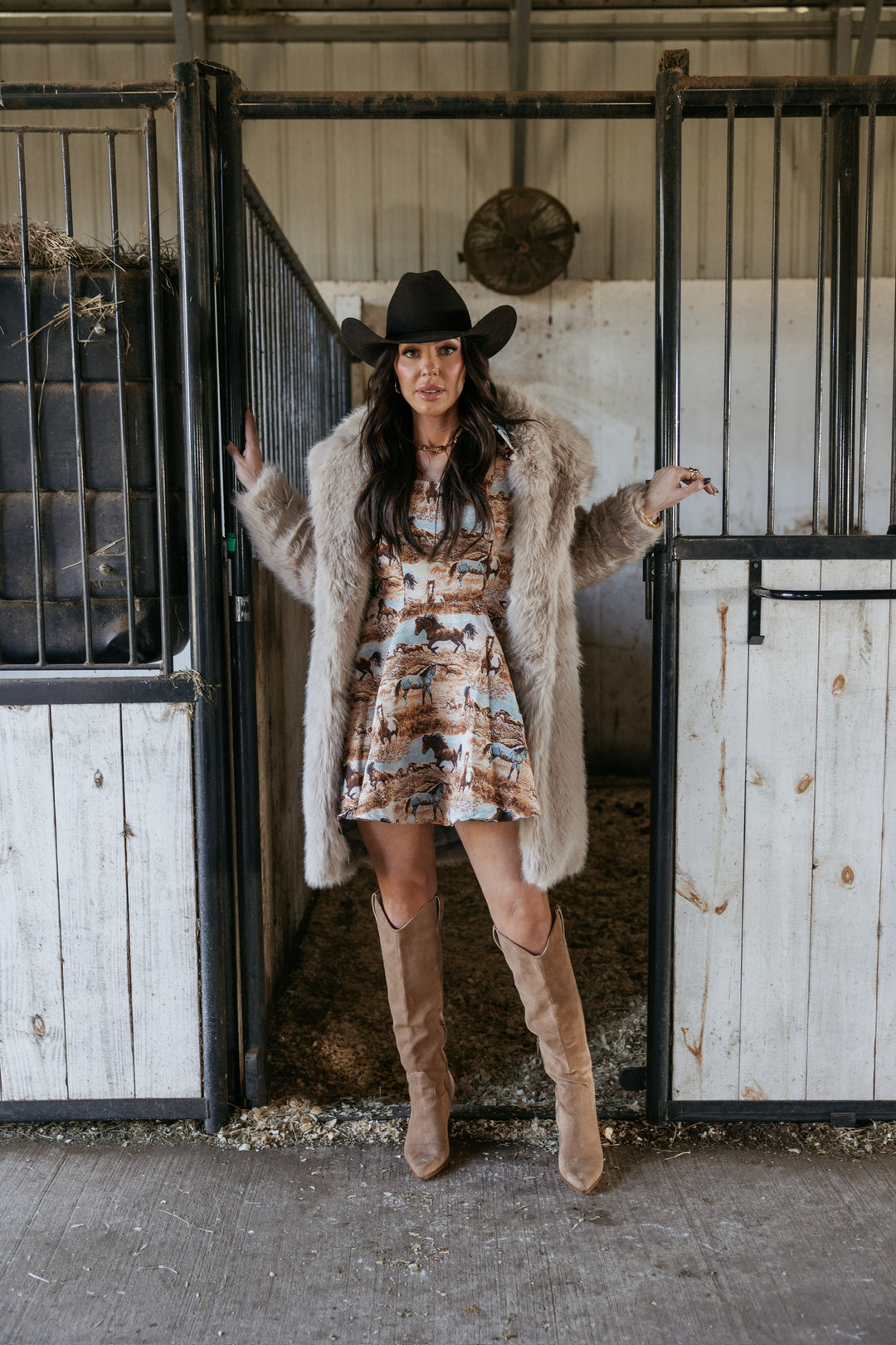 Palazzo Luxe Fox Fur Coat