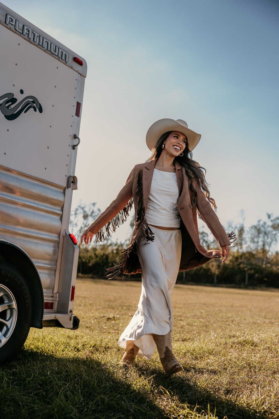 Fringed Suede Western Blazer
