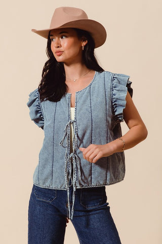 The Denim Quilt Vest