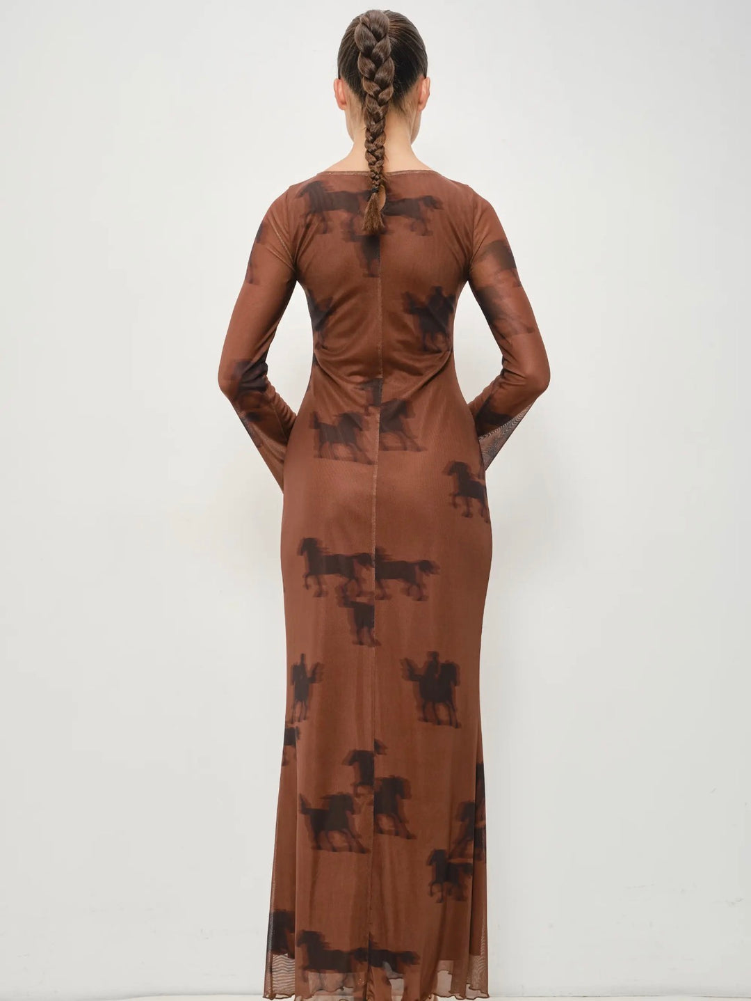 Equestrian Mesh Maxi Dress PRE ORDER 9/15
