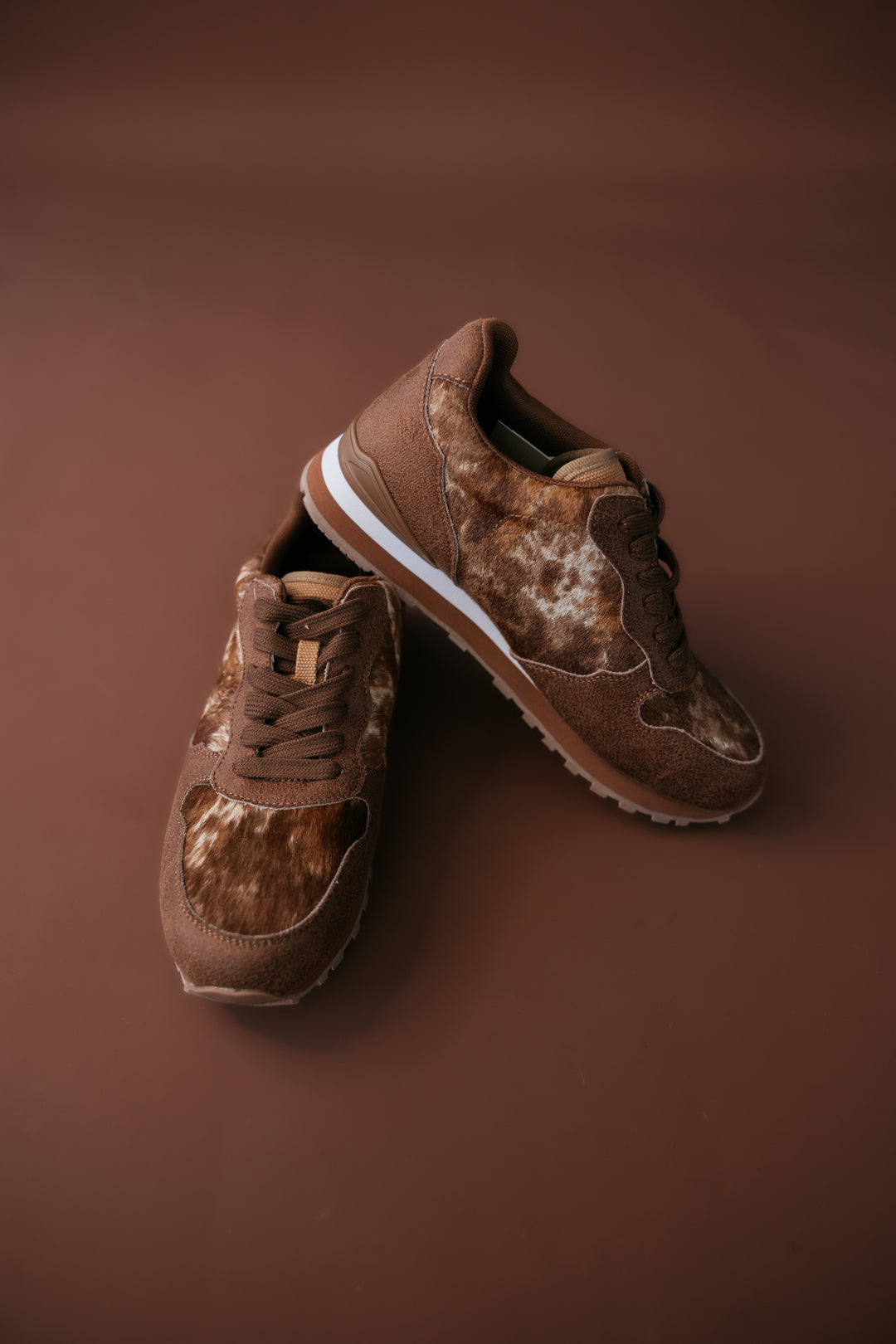 Roper Hair On Hide Jogger Shoe - Brown
