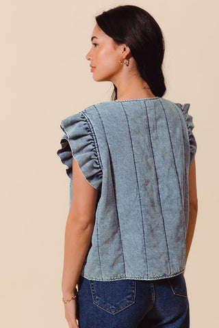 The Denim Quilt Vest