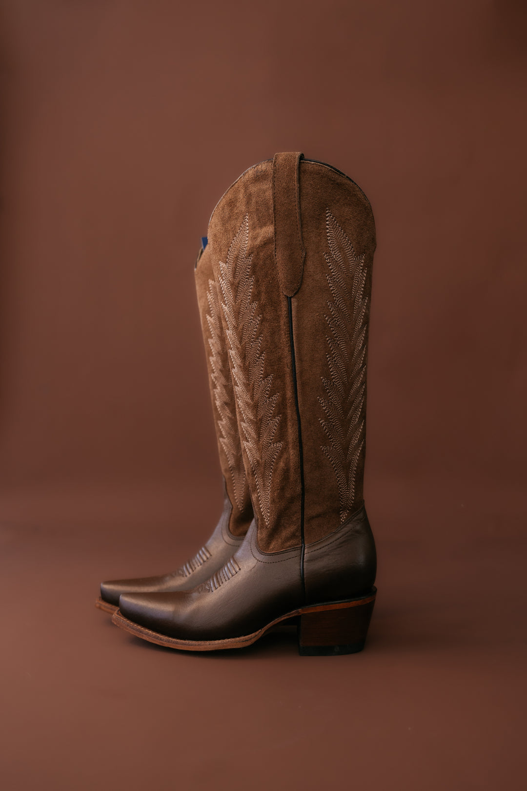 Rockem Brianna Tall Snip Toe Boot - Hazelnut
