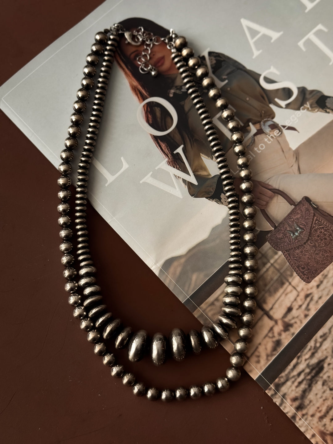 Collar de perlas de 2 capas