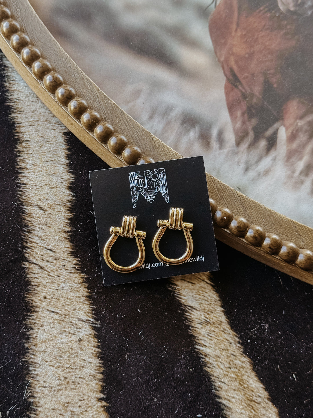 Golden Horseshoe Earrings