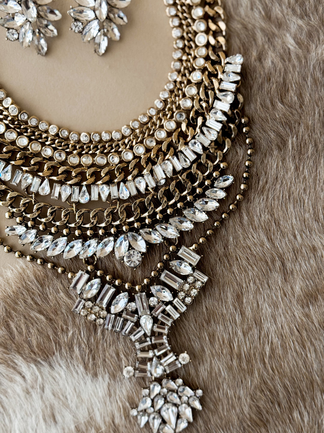 Antique Boho Statement Necklace Set