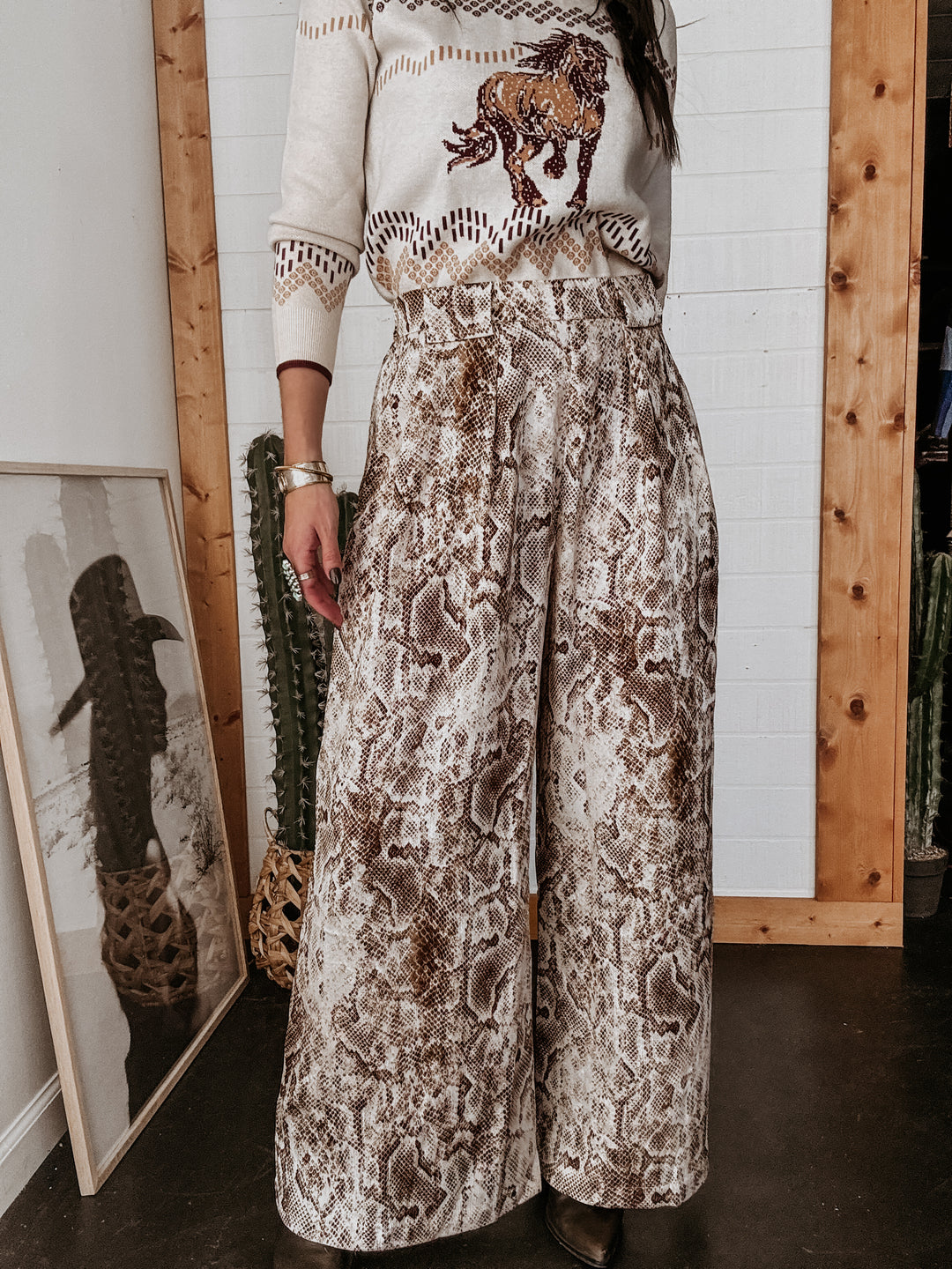 Python Print Wide Leg Pants
