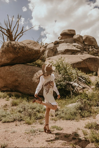 The Horse Sweater Dress (Cream)